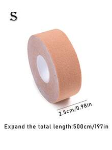 1 Roll Elastic Anti-Flashing Invisible Chest Tape, Gather And Lift Bust, Breast Muscle Body Tape, Sports Wrap Style Seamless Adhesive - Khaki - View 14