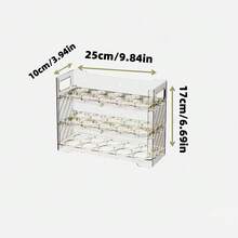 30枚鸡蛋容量冰箱鸡蛋收纳架，三层侧装式支架，带日期追踪功能，耐用塑料蛋盒，适用于厨房和餐厅冰箱侧门