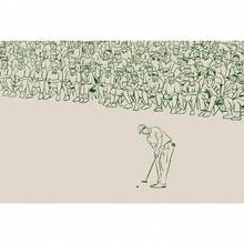 1PC Modern Abstract Simplicity Green Golf Course For Golf Game Posters Canvas Paint Prints Wall Arts Picture For Room Home Decoration Gift Optional Frame ,Wall Art With Frame - Multicolor - View 48