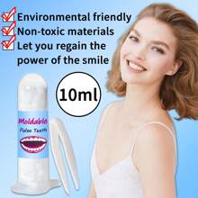 Dental Temporary Tooth Filling For Missing Broken Tooth Moldable Fake Teeth(10ml) Halloween