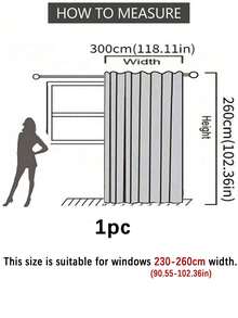 1 件装家用卧室客厅便携式防尘窗帘，金属裂纹图案优雅遮光窗帘 - 深灰色 - 查看 26