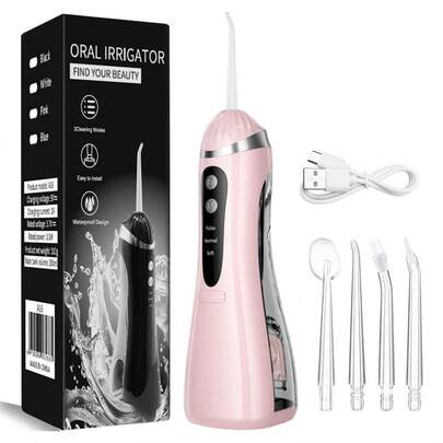 Oral Irrigator Portable Water Flosser Rechargeable 3 Modes Cordless Dental Water Jet For Cleaning Teeth Suitable For Travel And Home