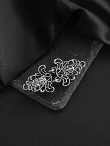 Xiacheng 6 kiểu kẹp áo len cổ điển, kẹp áo khoác cardigan phong cách retro, kẹp áo sơ mi, dành cho phụ nữ và bé gái. - Màu Bạc Cổ - Xem 17