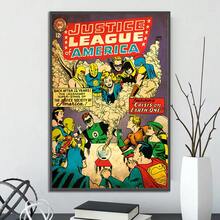 WB 1PC Unframed Batman Self Adhesive Poster Movie Wallpaper Figures Home Decor Painting Wall Art DC Classic Covers Room Decor Kids Gift - Multicolor - View 18