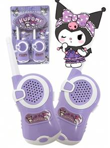Sanrio 2PCS Sanrio Kuromi Walkie-Talkie Toys, Walkie Talkie Wireless Radio Comunicator Outdoor Toy, Christmas Gift.Suitable For Indoor And Outdoor Multi-Player Interactive Games, Birthday Gift.
