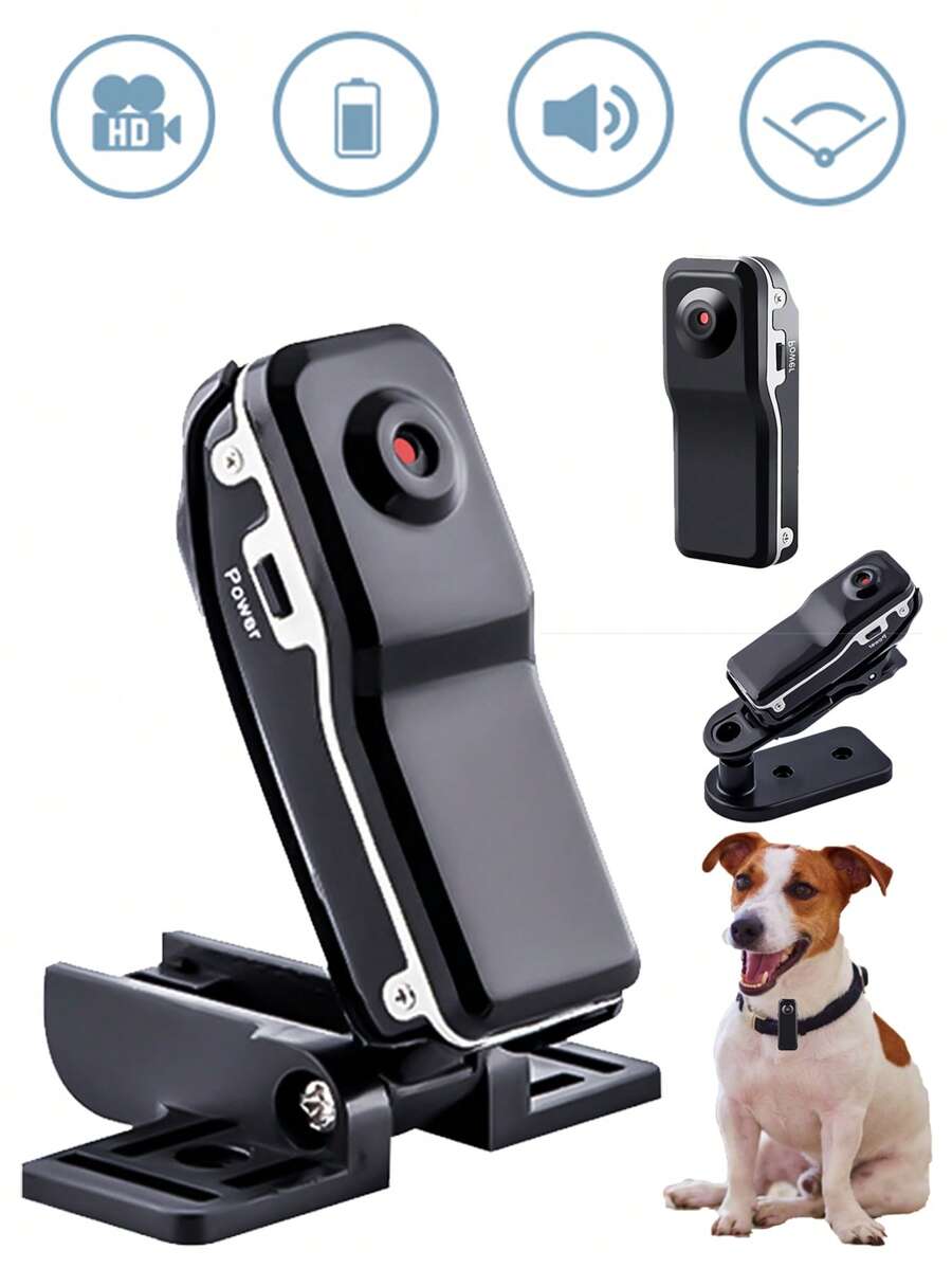 YAIUZGOO Mini Small Night Vision Camera Portable Camcorders Aerial Recorder Outdoor Sports Micro Cam Mini DV Camera 1080P FHD Car Sports IR Night Vision DVR Video Recor 1920 X 1080P Support 32GB TF Card