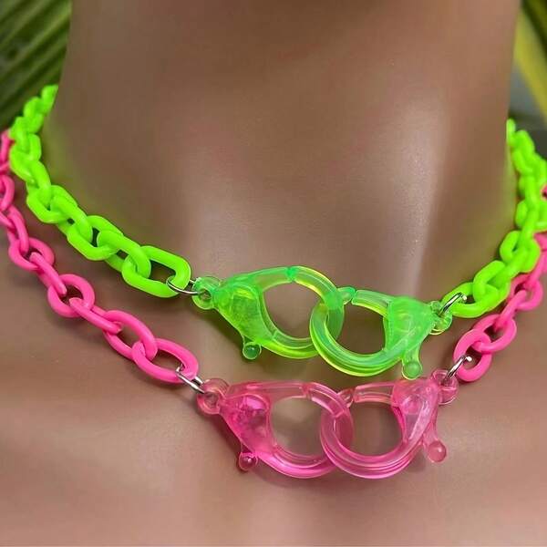 1pc Cute Mini Choker Necklace, Soft Girl Style, Ideal For Party, Valentine's Day Gift