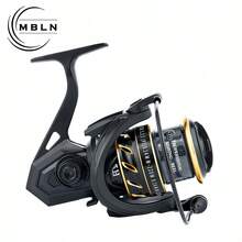 All-Metal Spinning Reel, Smooth Fishing Reel For Baitcast, Sea Fishing, Long-Range Fishing - Black - View 7