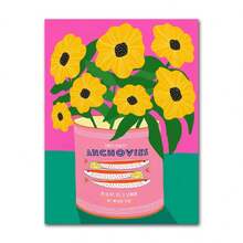 1pc Leopard Lady Colorful Rainbow Flower Cup Wall Art Canvas Painting Nordic Posters And Copies Wall Photos For Living Room Optional Frame ,Wall Art With Frame - Multicolor - View 45