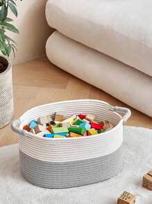 3pcs Elliptical Laundry Basket,Tall Laundry Basket With Handles, Toy Storage Basket,Jute Clothes Hamper Woven Rope Laundry Hamper For Decorative Storage Of Dirty Clothes,Toys And Blankets In Bathroom,Baby Room And Living Room