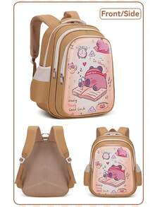 New Student Backpack For Boys And Girls, Cute Lightweight Backpack, Teenager Backpack, Simple Fashion - Capibara - View 12
