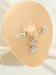 AVYRING 2 pièces Jolie bague de mamelon Y2K réglable pour femmes, bouclier de mamelon, bague de mamelon clip-on, bijou de piercing de mamelon faux