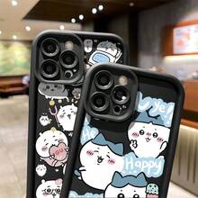 Silicone Anti-Bump And Anti-Slip Protective Lens Case Happy Chikawa I PHONE 7 8 11 12 13 14 15 16 X XR XS I PHONE 7 8 14 15 PLUS  11 12 13 14 15 16 PRO MAX XS MAX Galaxy A03 A1 A12 A14 A15 A23 A25 A32 A35 A51 A53 A54 A55A71 S21 S22 S23 S24 S25 S30 4G 5G Galaxy A03S M40S Galaxy A13 S20 S20 S21 S22 S23 S24 S25 S30 PLUS FE LIE LITE ULTRA - J1A - 查看 5