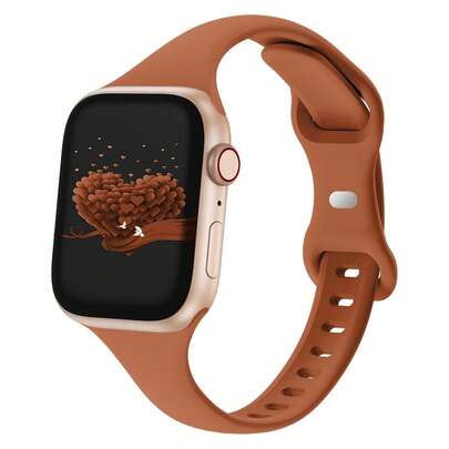 Slim Sport Band Compatible With Apple Watch Bands For Women Men 38mm 40mm 41mm 42mm 44mm 45mm 46mm 49mm, Silicone Slim Soft Wristband For Apple Watch Series 10 9 8 7 6 5 4 3 2 1 SE Ultra