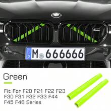 1对汽车前格栅装饰条V形支架M运动杆装饰适用于宝马F30 F31 F32 F33 F34 F20 F21 F22 F23 F35 F36 F40 F45 F46 - 彩色 - 查看 13