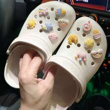 12pcs 3D Resin Shoe Charm Cute Star And Moon DIY Accessories, Suitable For Decorative Sandals, Garden Shoe Accessories - Multicolor - View 2