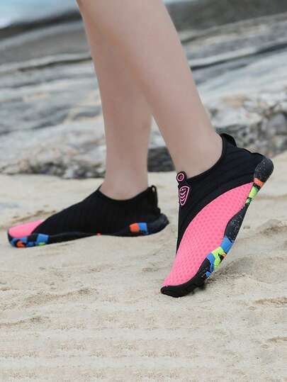 Teenagers Girls' Summer Water Shoes, Swimming Shoes, Outdoor Wading Shoes, Anti-Slip Rubber Sole Mesh Breathable Shoes, Lightweight Quick-Drying Beach Shoes, Suitable For Swimming, Beachcombing, Running, Jumping Rope, Fitness, Dancing, Rafting, Surfing, Wading, Diving, Yoga, Indoor/Outdoor Activities