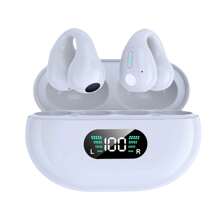 NEW SENYANG New Senyang True Wireless Clip-On Sports Headset Music Hanging Video Comfortable TWS HIFI Dolby Bass Stereo HD Calling Earphones Adapted For Android Compatible With Iphone Cellphone Gaming Earpieces Couples Business Smart Headphones