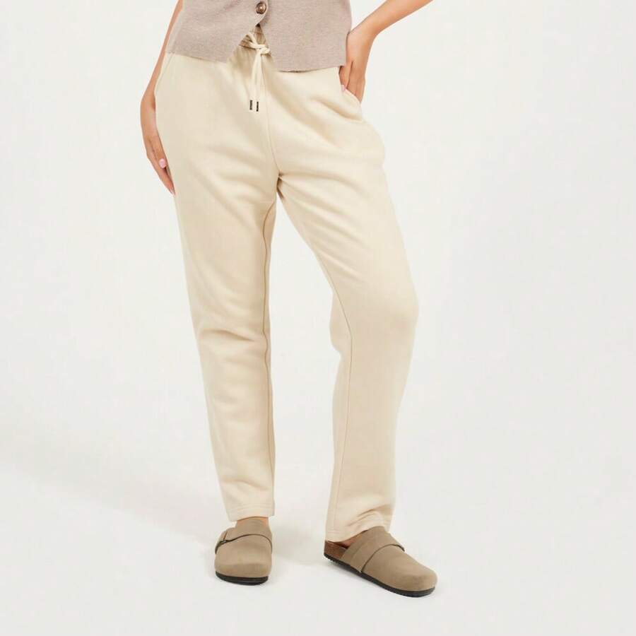 brave soul Jogging Botton With No Cuff, Oat - Oatmeal - View 1