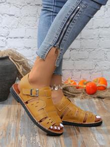 2025 Summer New Kids Braided Open Toe Roman Sandals, Non-Slip Princess Shoes, Fashion & Versatile Casual Beach Sandals For Teenagers