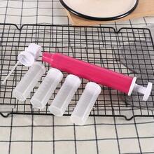 1 件蛋糕手动喷枪喷枪装饰喷涂着色烘焙装饰厨房糕点工具塑料粉末喷雾器带 4 个刻度管糖果甜点蛋糕饼干制作工具装饰套件适用于节日派对厨房用品工具 - 多色 - 查看 11