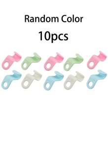 10/20/50 piezas Mini perchas para almacenamiento de guardería, diseñadas para ganchos de armario para maximizar el espacio, de doble uso como accesorios de decoración de habitación, ideales para guardar ropa de bebé, baberos, paños de eructo y diademas