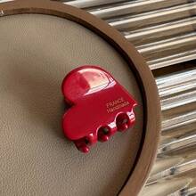 6 件/4 件/1 件亚克力法式发夹，心形迷你爪夹，适用于刘海、侧发、颈后发夹，发夹，发夹，发夹，秋冬发饰，女士度假装扮 - 彩色 - 查看 8