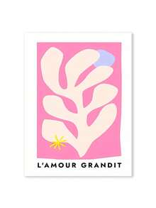 Pink Angel Number Flower Market Exhibition Abstract Poster Gallery For Living Room Decor Poster And Prints Canvas Painting Wall Pictures Living Room Decoration Paintings Gifts Optional Frame ,Wall Art With Frame - Multicolor - View 12