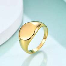 1 Stück Minimalistische Edelstahl Plain Ring für Paare