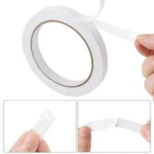 1/4 2 Rolls Double Sided Adhesive Sticky Tape Arts,, Card Making, Crafts, Photography, Scrapbooking, Wrapping, Office School Stationery Supplies, Home Supplies (Width: 6mm) - 1/4吋(6毫米) - 查看 3