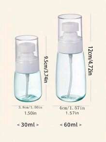 1 buc 60ml/30ml Sticlă Spray cu Atomizor de Spray de Păr, Pulverizator de Stilist cu Aspirație Fină 360 de Grade Mini Sticlă Spray cu Pompă, Recipient Transparent Atomizor de Parfum, Sticlă Spray de Călătorie Reîncărcabilă Pentru Loțiune, Șampon