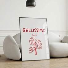 1 buc inspirațional cuvinte italiene perete artă Good Vibes printuri citate postere minimaliste pânză pictură modernă perete artă living cadru opțional - Multicolor - Vizualizare 12