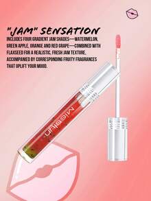 MISSLYN 果酱唇油、唇彩唇油、唇部护理唇油、唇部定型唇油、透明唇油、有色唇油、保湿唇油、果酱唇油、啫喱唇油、唇彩、保湿唇油、高光泽亮泽唇油、唇部护理、透明果酱唇油、果酱唇油护理、纯素、无动物实验 - #2 Watermelon - 查看 6