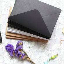 10-50pcs Classical White Black Kraft Blank Mini Paper Window Envelopes ,Small Card/Note Holders ,For Wedding Invitation ,Birthday Party Gifts And Christmas Celebration Back To School