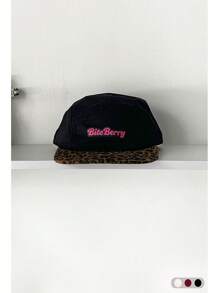 1 pieza Gorra de visera con letra "Yy" bordada, suave y esponjosa, sombrero de béisbol de pana con orejeras para mujer, moda urbana de otoño e invierno, accesorio casual para cubrir las orejas