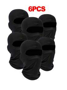 Multi-Pack Unisex Solid Color Ski Mask, Balaclava Neck Warmer, Suitable For Daily Use, Outdoor Travel, Hiking, Skiing, Cycling - Multicolor - View 14