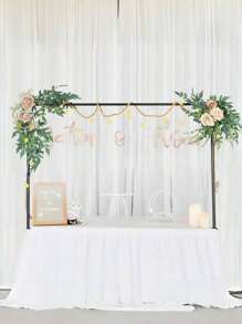 Ballonbogen Ständer, Tischstangenbasis mit Klemmen, verstellbarer Metallballonblumenbogenbasis, dekorierter Bogen für Party, Geburtstag, Hochzeit, Halloween, Weihnachten, Schwarz, verstellbarer Ballonbogen Ständer Set, neues wiederverwendbares Tischballonbogen Set mit Basis aus hochfester Glasfaserstrebe für DIY Party Hochzeit Geburtstag