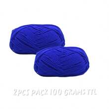 2Pcs 5-Ply Cotton Yarn Suitable For DIY Knitting Bags, Scarves, Hats, Sweaters, Home Textiles, Weight 100g