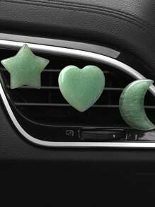 3pcs Crystal Moon Star Love Car Air Outlet Decorative Clip Car Air Conditioning Port Decorative Clip