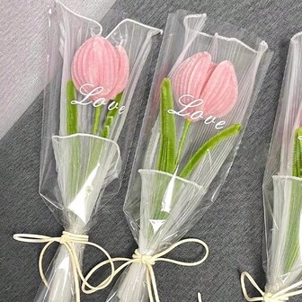 DIY Creative Tulip Twist Bouquet Handmade Material Kit - Ready-Made Gift For Employees, Elders, Graduation Season