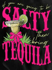 Plus Size Women's Round Neck Casual Short Sleeve T-Shirt, Fashionable For Summer - Black - View 3