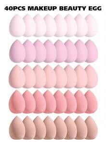 50pcs Makeup Sponge Blender, Makeup Sponge Set, Multi-Color Makeup Sponge, Foundation Blending Beauty Sponge, Wet And Dry Makeup Sponge, Cream And Powder For Flawless, Latex-Free Wet And Dry Foundation Makeup, Foundation For A Perfect Base, For Liquid, Cream And Powder Foundation, Latex-Free Dual-Use Makeup Puff For All Skin Types, Makeup, Cheap, Vanity, Bedroom, Makeup Accessories, Puff, Makeup Blender, Powder Puff, Makeup Sponge, Cheap, Stocking Stuffers, Makeup, Makeup Tools, Cheap Stuff, Gifts, Christmas Gifts, Giveaways, Cheap Stuff, Travel Essential - Multicolor - View 14