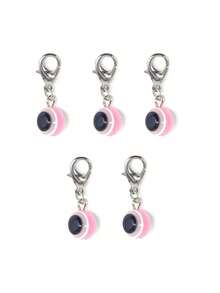 Colorful Evil Eye Keychain Amulet Lucky Alloy Key Chain,Meaning Good Luck And Warding Off Bad Luck, Bag Backpack Charm Car Key Pendant Friends Souvenir Gift, Ideal Gifts For Friends, Classmates, Couples, And Family(6 Color To Choose From) ﻿ - Multicolor - View 13