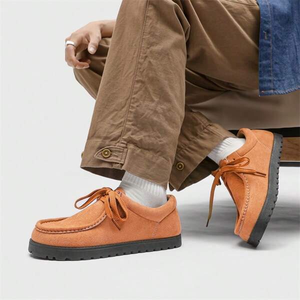 Wide Width Casual Quilted Men's Shoes, Solid Color Outdoor Sneakers For Spring & Summer