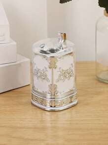 European Style Press Release Toothpick Dispenser, Spring Loaded Toothpick Holder With Dust Cover For Restaurant, Hotel Dining Table