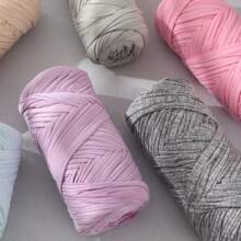 400g (200g*2), 2-Ball Pack High-Quality Elastic Cloth Yarn, Suitable For Handmade Weaving Of Bags, Baskets, Carpets, Shoes, Various Home Goods And DIY Crafts, Wedding Decorations, Valentine's Day Gifts, All Seasons