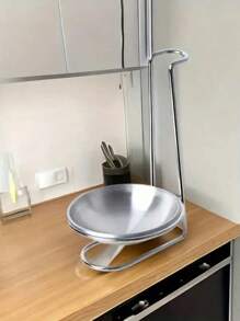 1 pièce Organiseur de cuisine en acier inoxydable - Porte-cuillères et bols verticaux, support pour ustensiles de cuisine pour le rangement à la maison