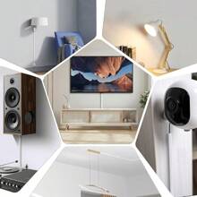 Self-Adhesive Cable Concealers With Side Opening (For Easy Cable Replacement), Flexible Cable Management For Home Audio, PVC Soft Cable Trunking, Surface-Mount Cable Trunking For Wall-Mounted TVs, Usable For Floor, Home And Office, White Expansion Cover, 1.5cm (Width) X 1.0cm (Height)