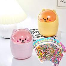 1Pc Trash Can Cute Trash Can Desktop Decoration No Power Supply Required Suitable For Home And Kitchen