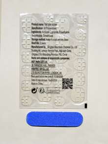 24 miếng dán móng chân hình vuông, dán nhanh, trang trí pha lê toàn bộ, móng chân mùa hè, màu AB Dreamlike, trang trí pha lê bạc, móng giả, dụng cụ làm móng. - Bạc - Xem 5